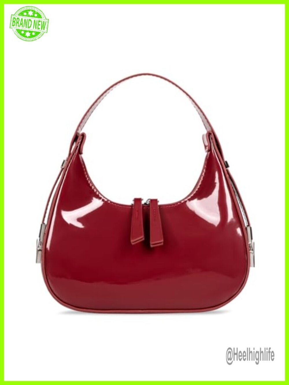Small Crescent Hobo Shoulder Bag Y2K Top Handle Underarm Clutch